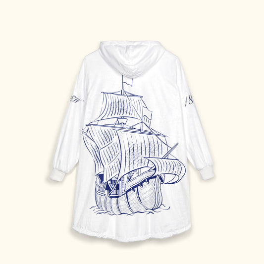 The Phantom Yacht Club Hooded Blanket