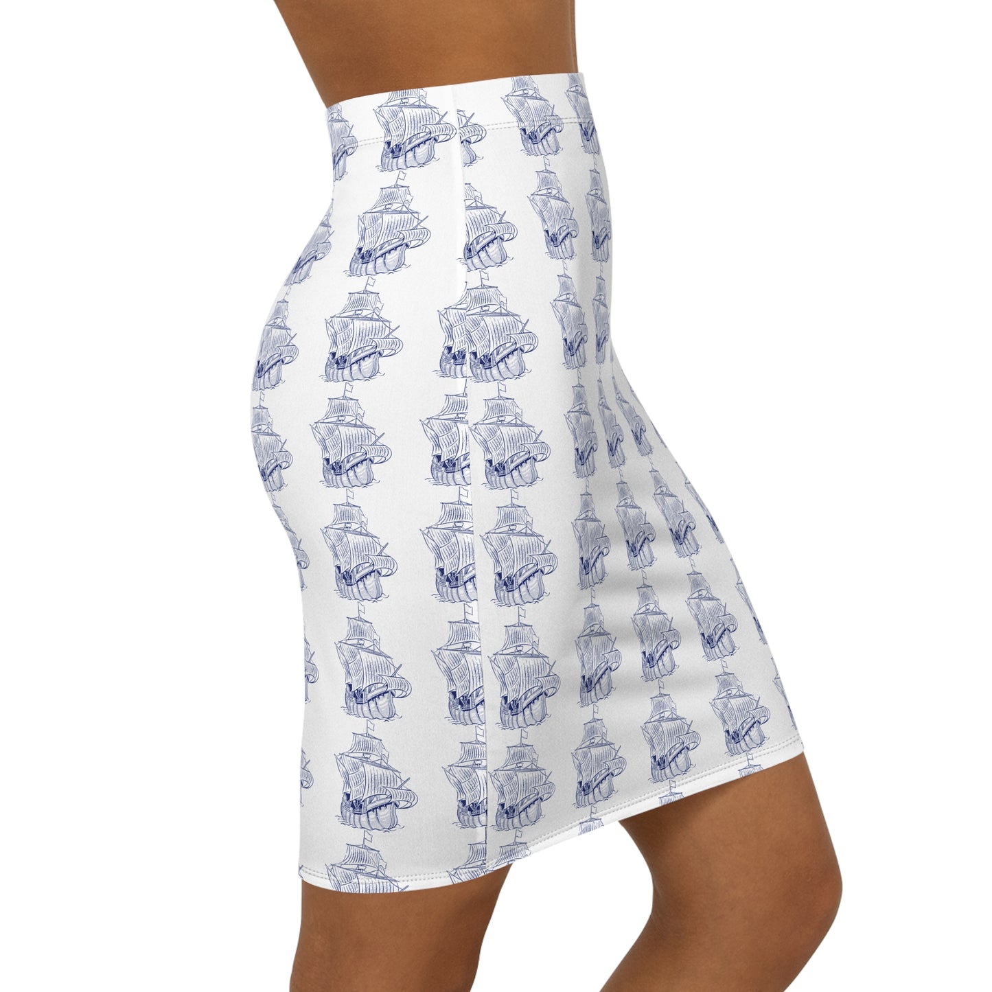 Phantom Yacht Pencil Skirt