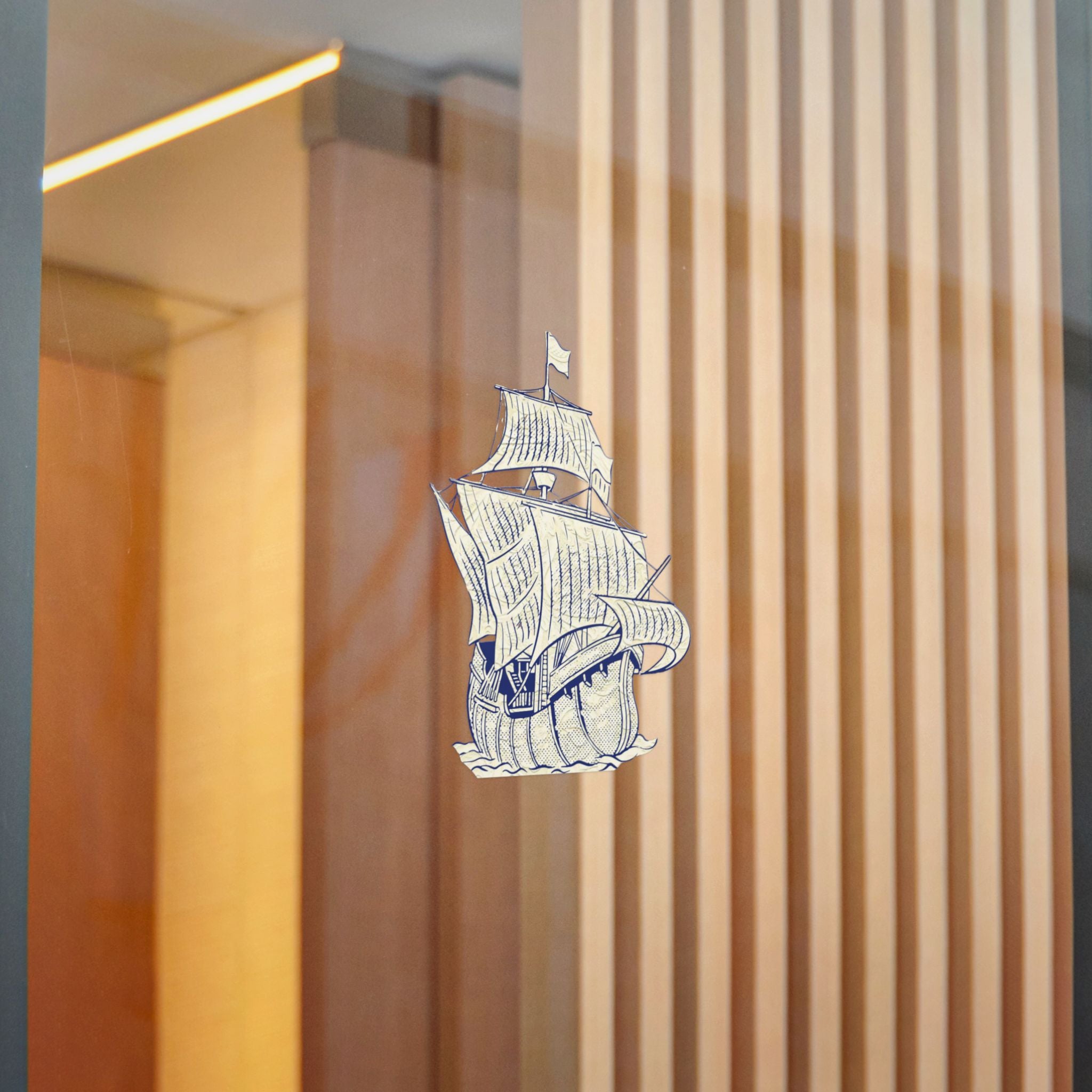 Phantom Yacht Die-Cut Stickers, (DTF)