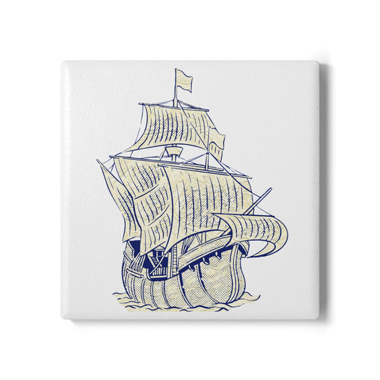 The Phantom Yacht Club Ceramic Coaster
