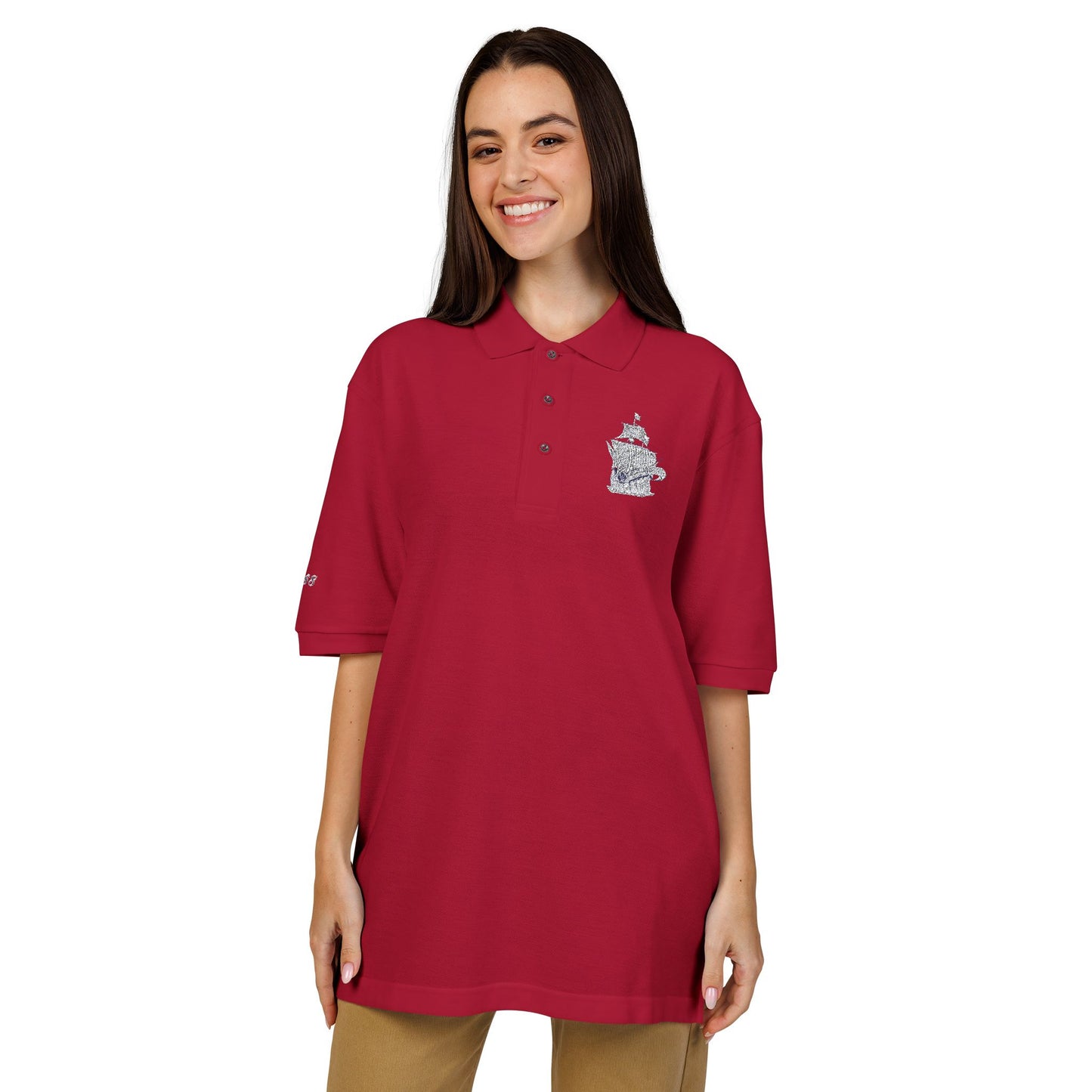 The PYC Embroidered Polo