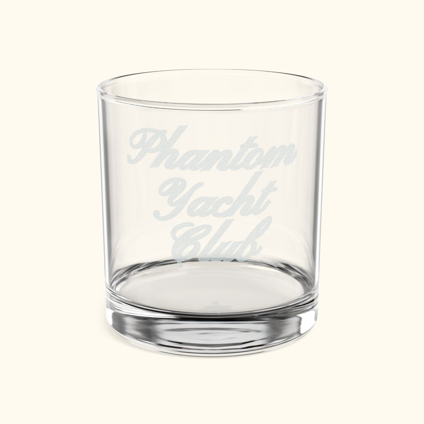 The Phantom Yacht Club Engraved Whiskey Glass