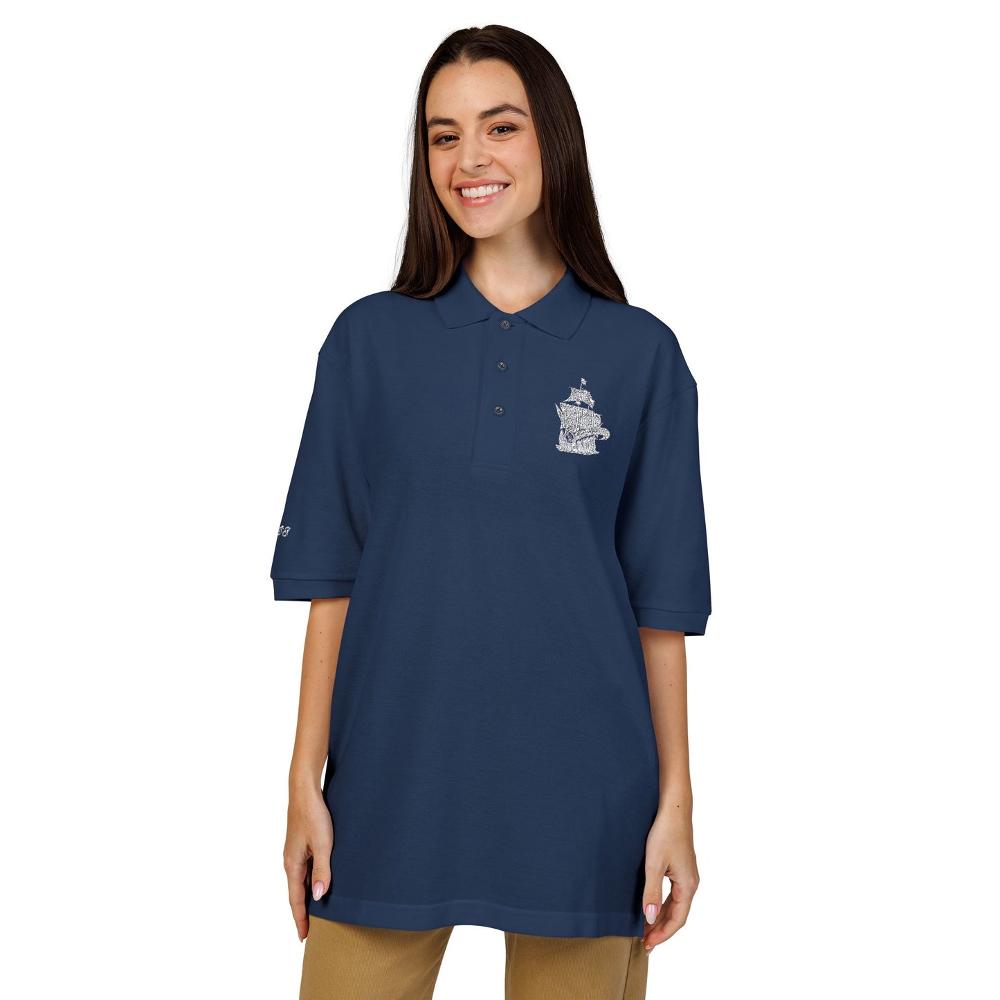 The PYC Embroidered Polo