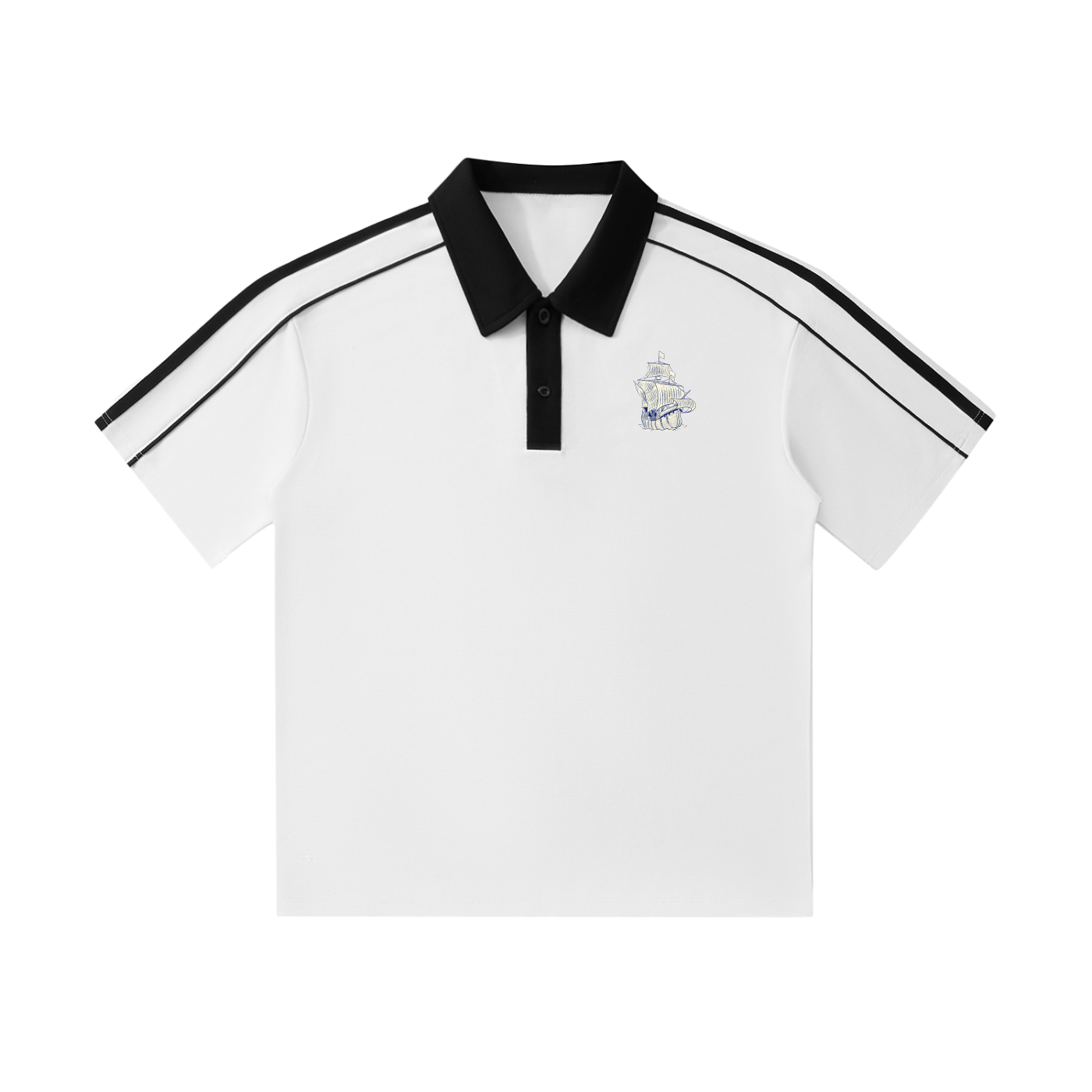 The Phantom Yacht Contrast Collar Polo