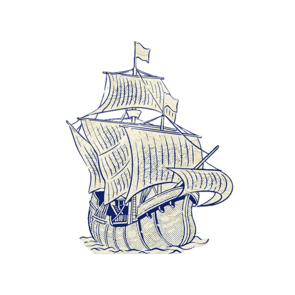 Phantom Yacht Die-Cut Stickers, (DTF)