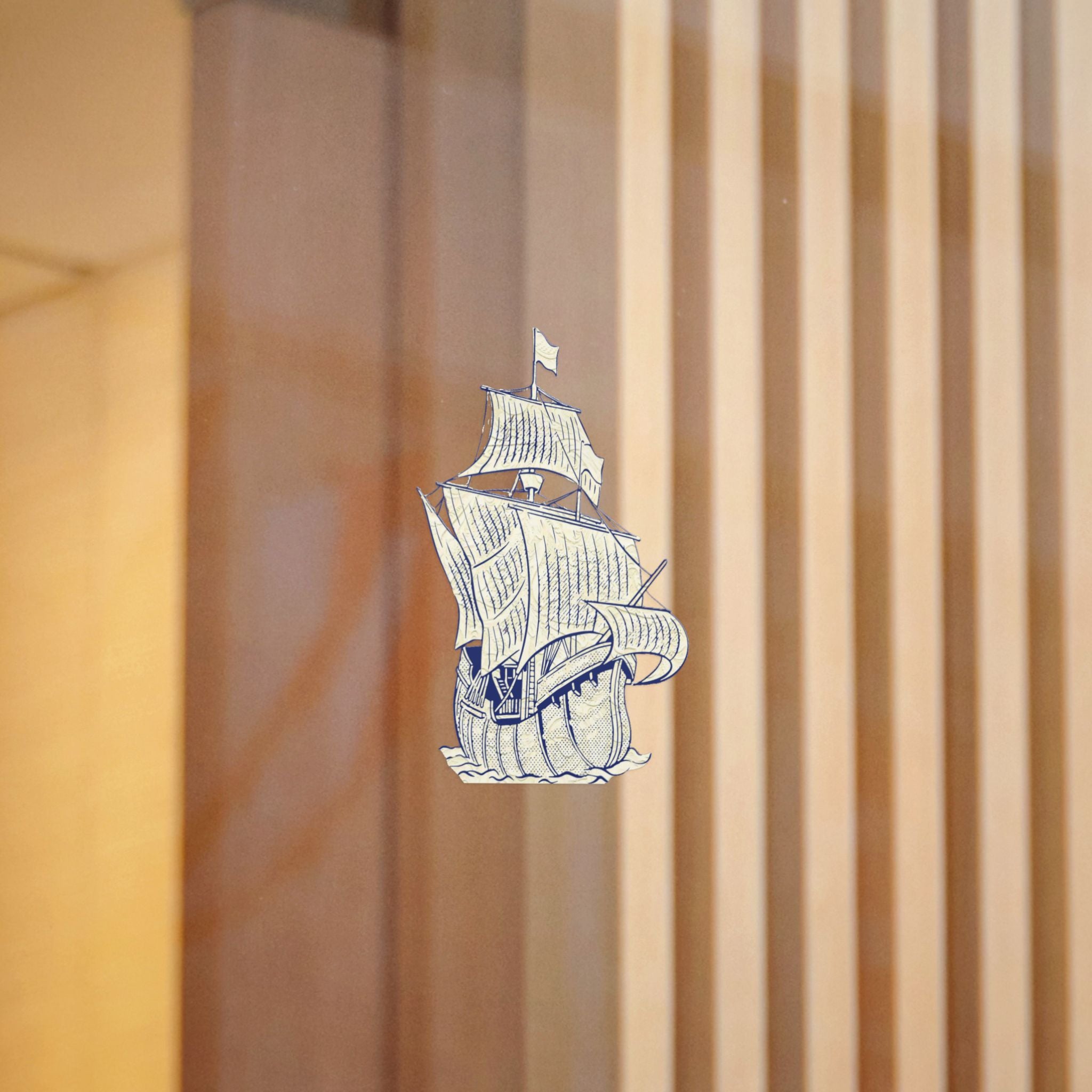 Phantom Yacht Die-Cut Stickers, (DTF)