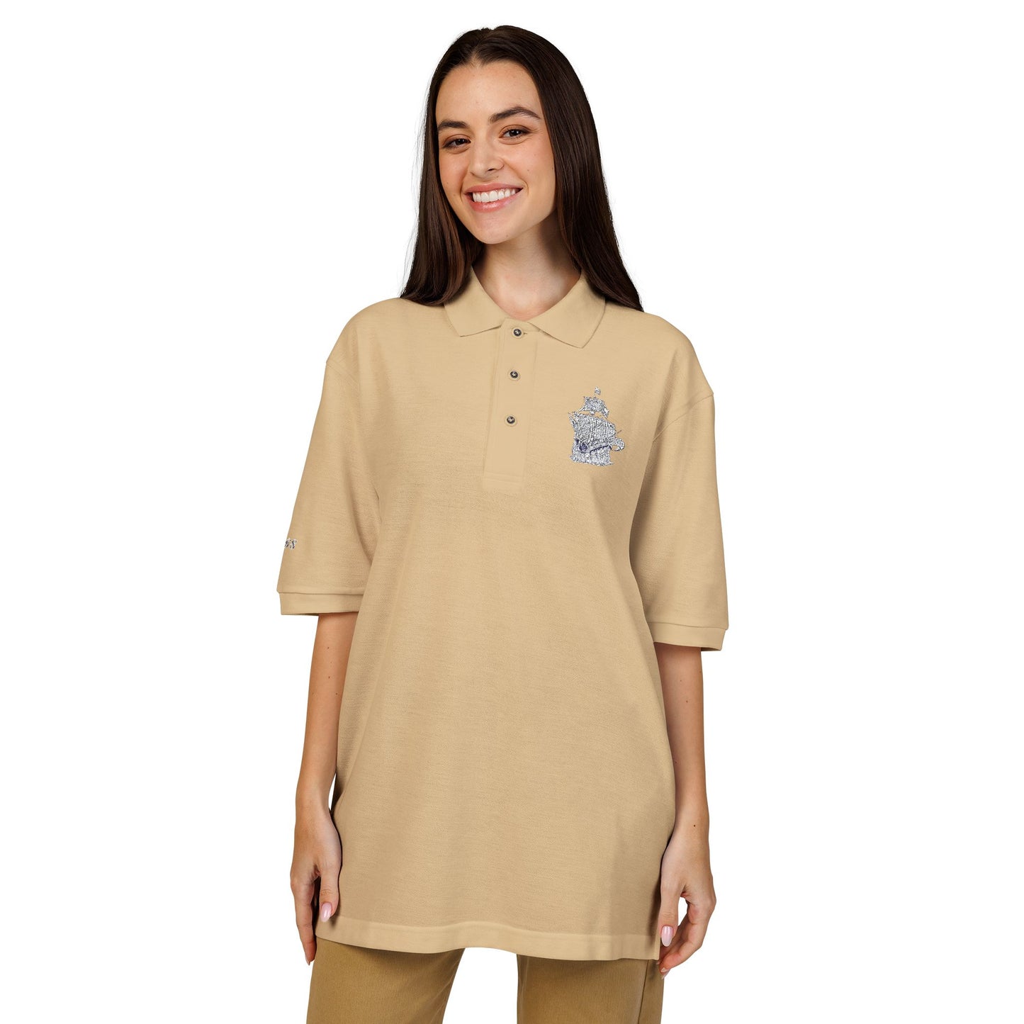 The PYC Embroidered Polo