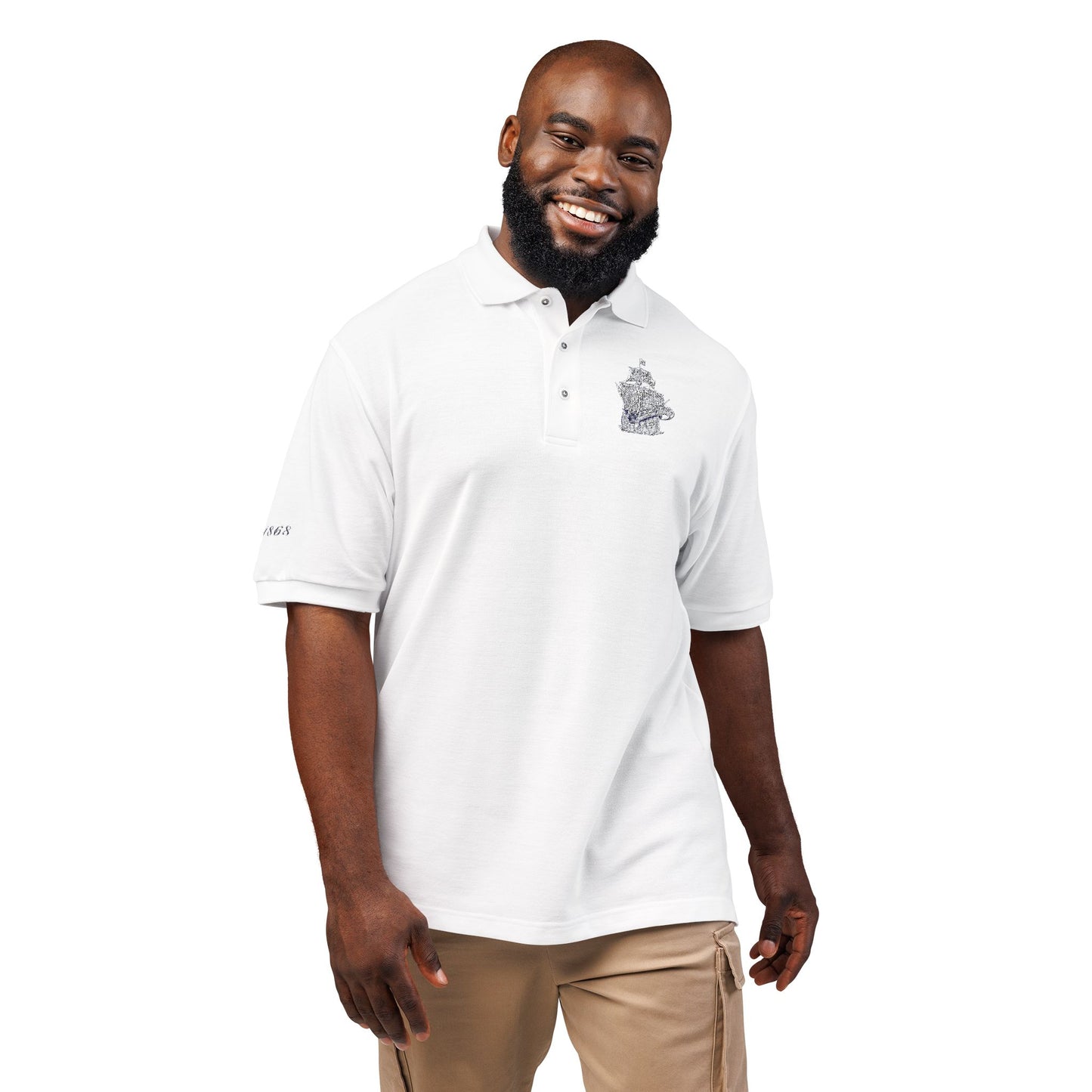 The PYC Embroidered Polo