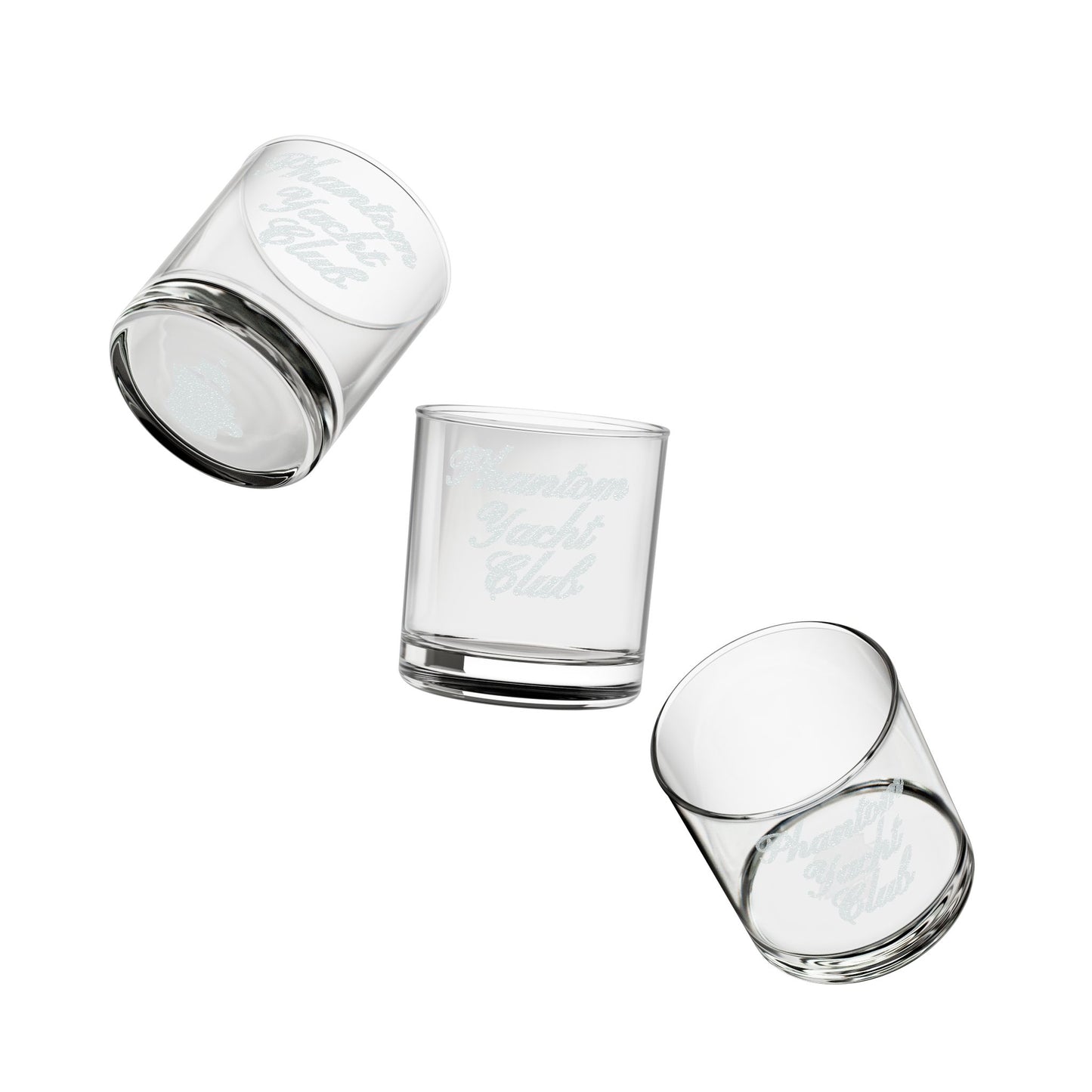 The Phantom Yacht Club Engraved Whiskey Glass