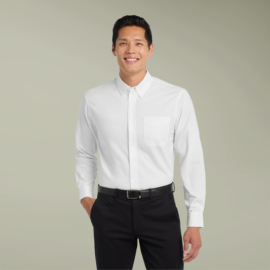Port Authority® Embroidered Men's Long Sleeve Shirt