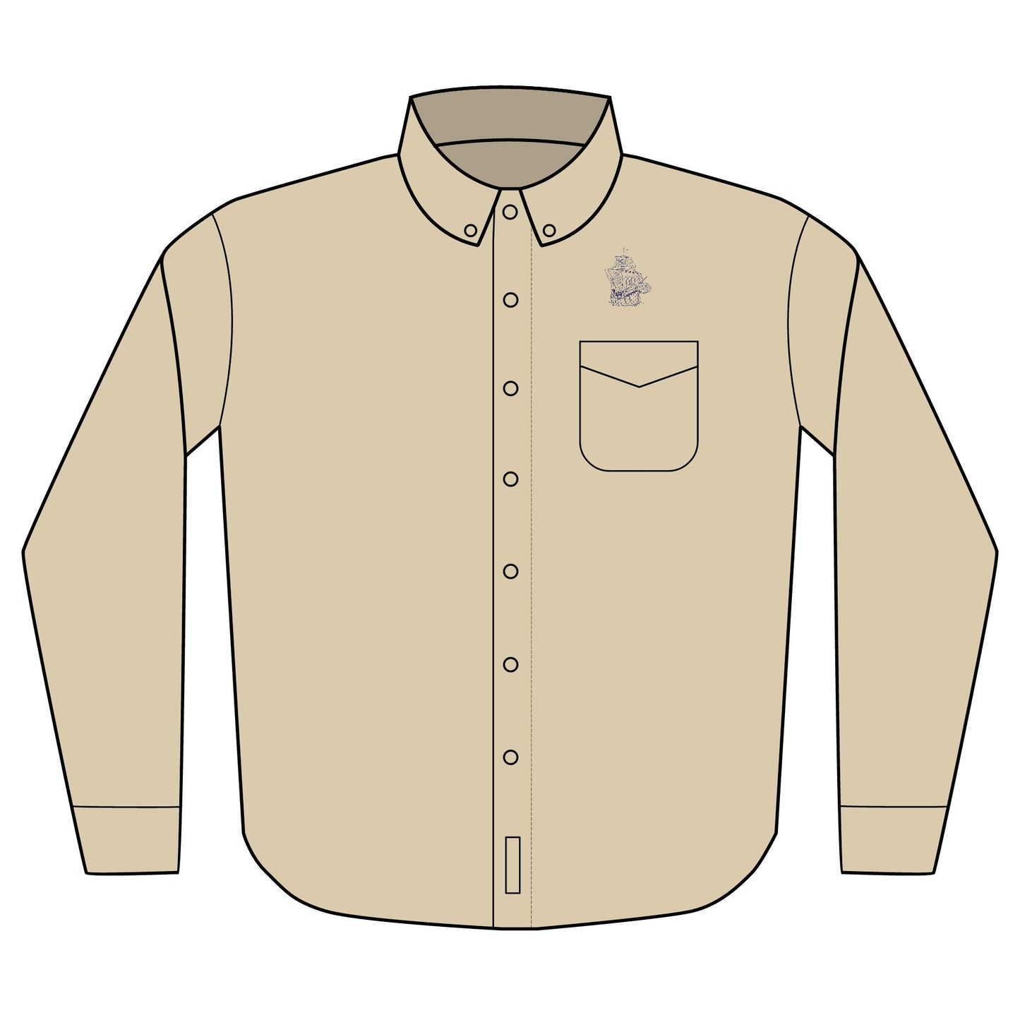 The PYC Embroidered Unisex Long Sleeve Shirt