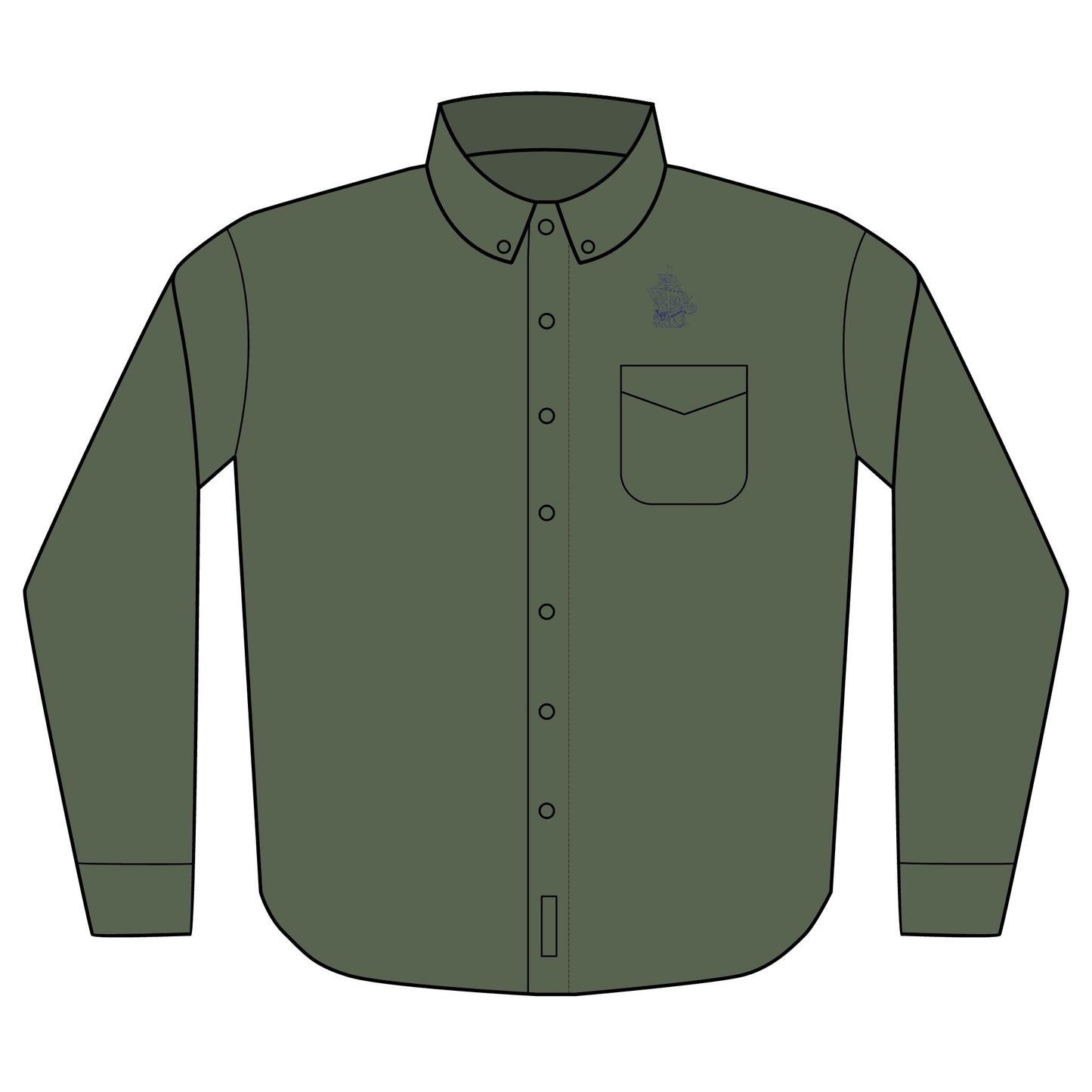 The PYC Embroidered Unisex Long Sleeve Shirt