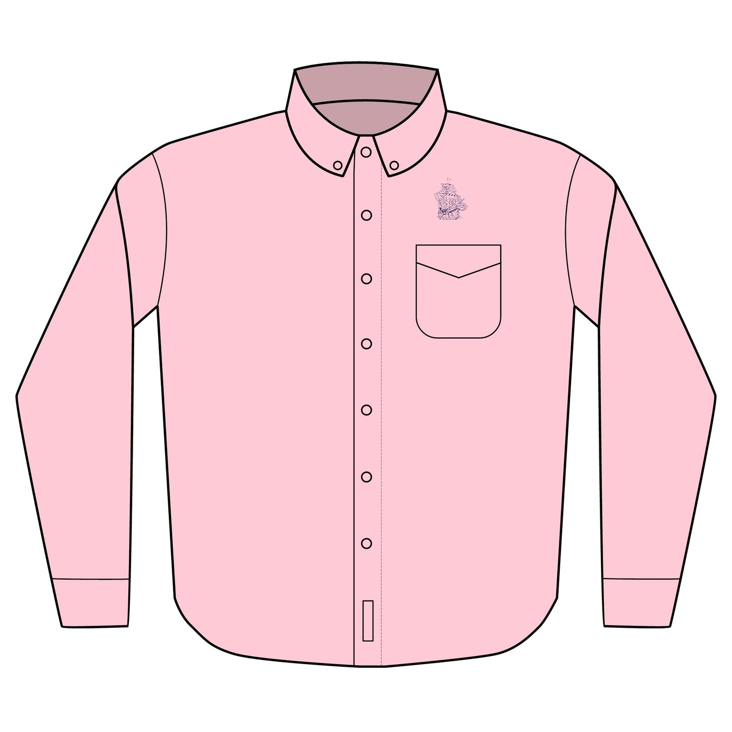 The PYC Embroidered Unisex Long Sleeve Shirt
