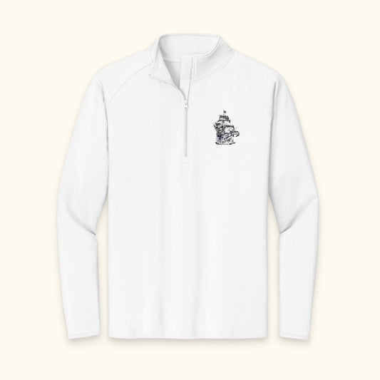 Sport-Tek® Men's Embroidered Stretch Quarter-Zip Pullover