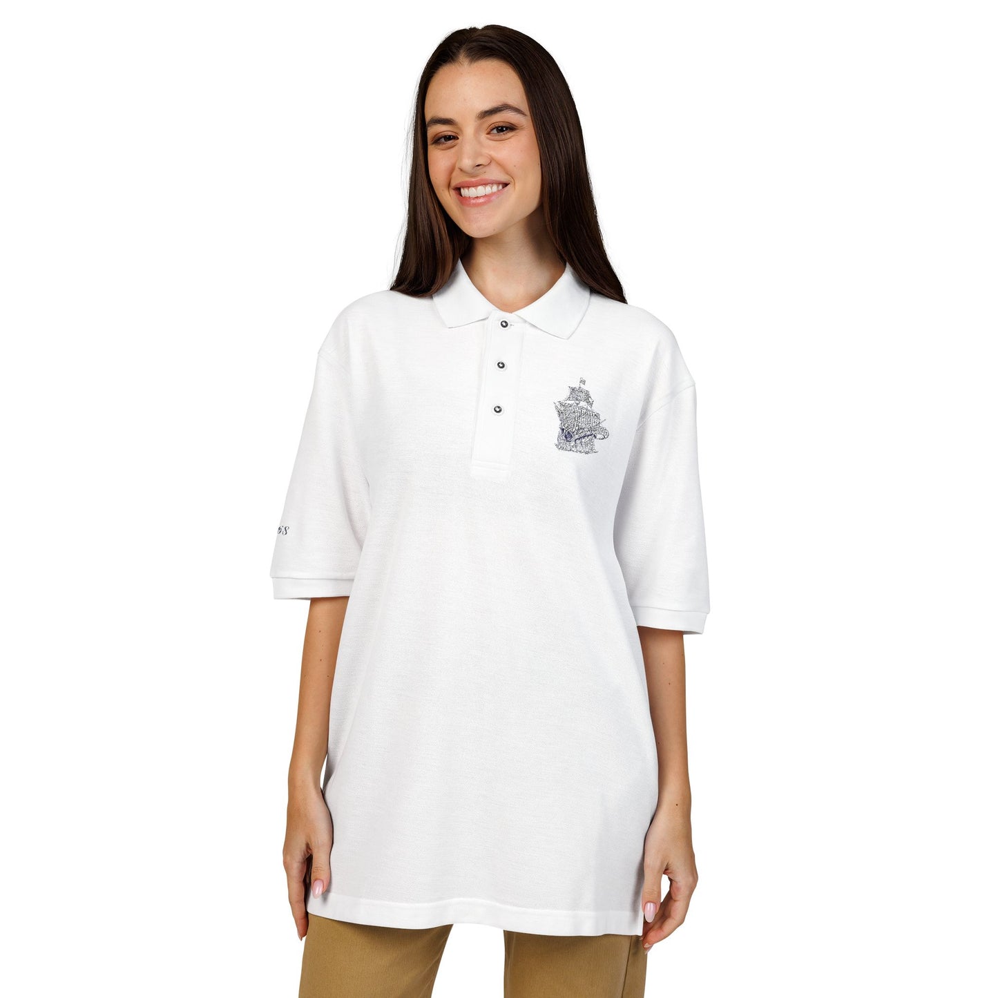The PYC Embroidered Polo