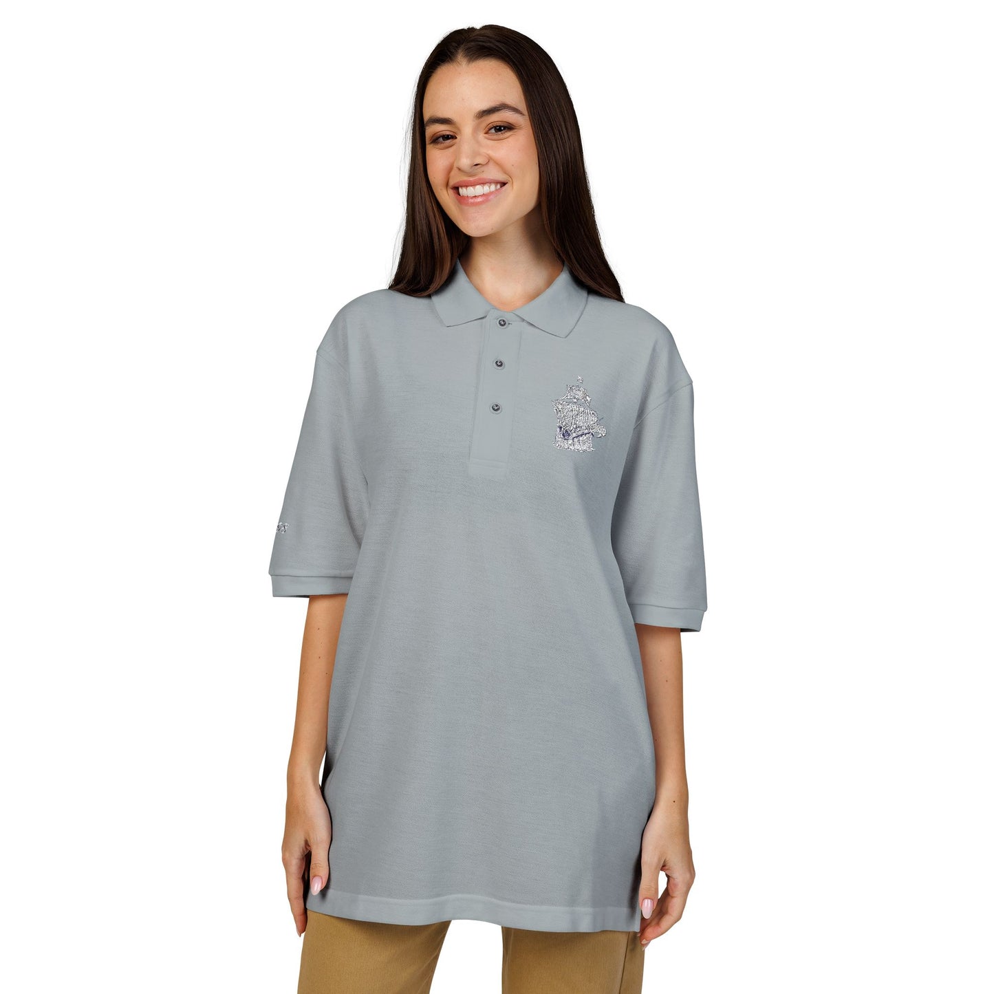 The PYC Embroidered Polo