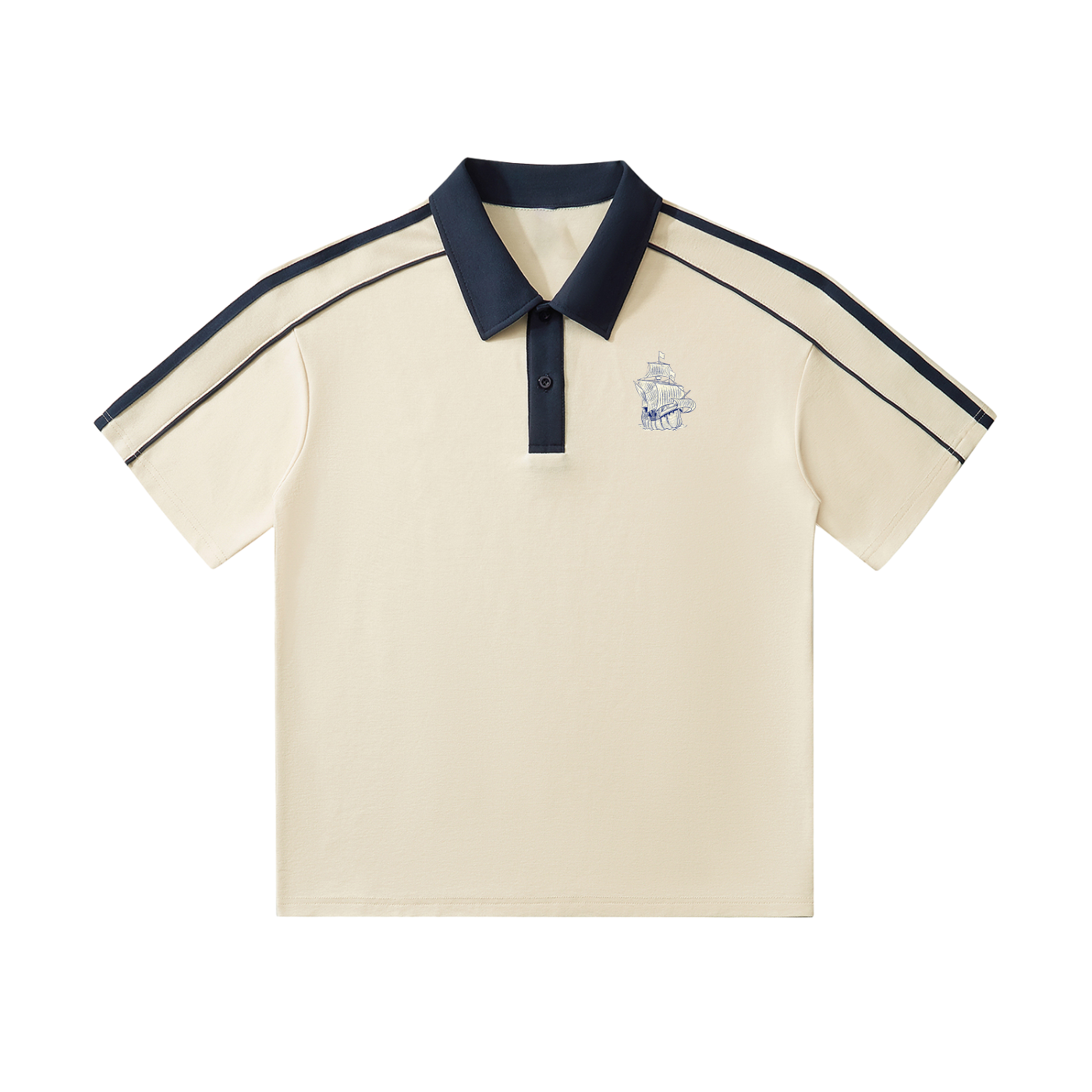 The Phantom Yacht Contrast Collar Polo
