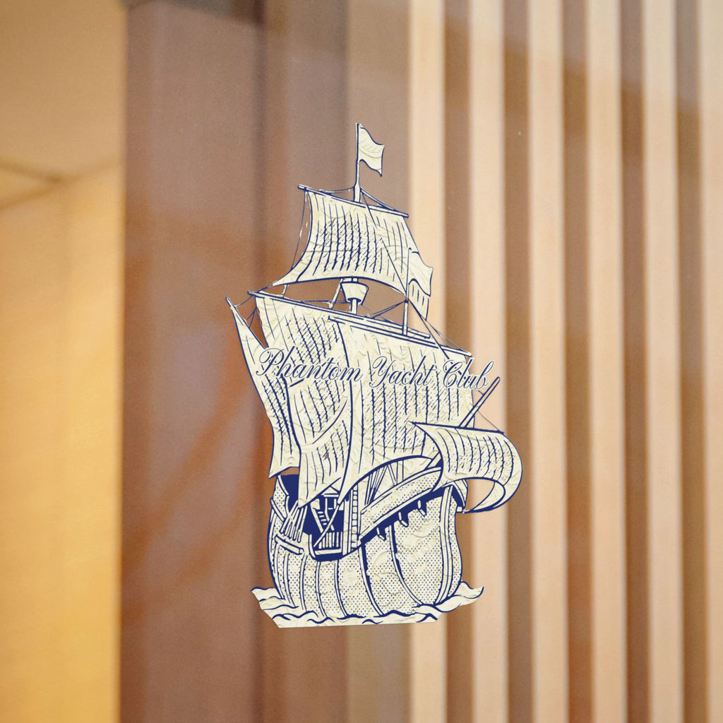 Phantom Yacht Die-Cut Stickers, (DTF)