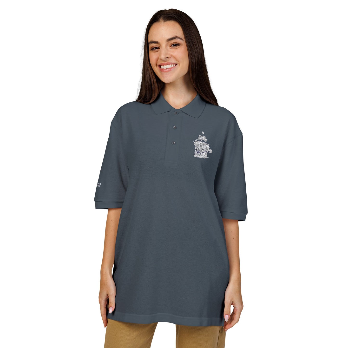 The PYC Embroidered Polo