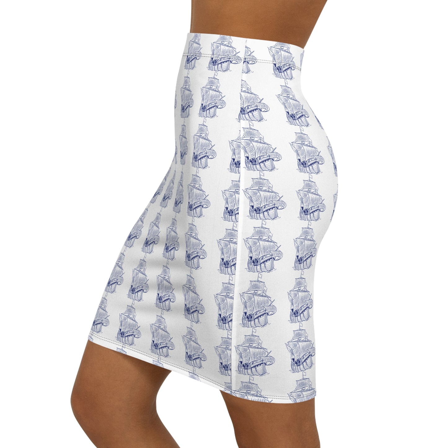Phantom Yacht Pencil Skirt