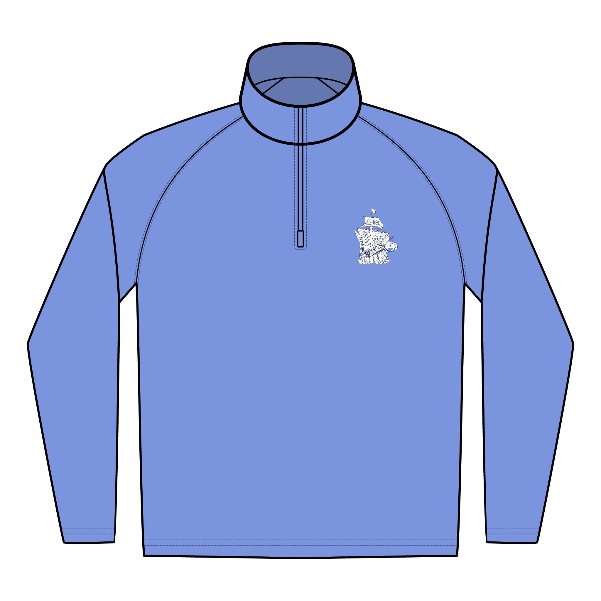 Phantom Yacht Embroidered Quarter-Zip