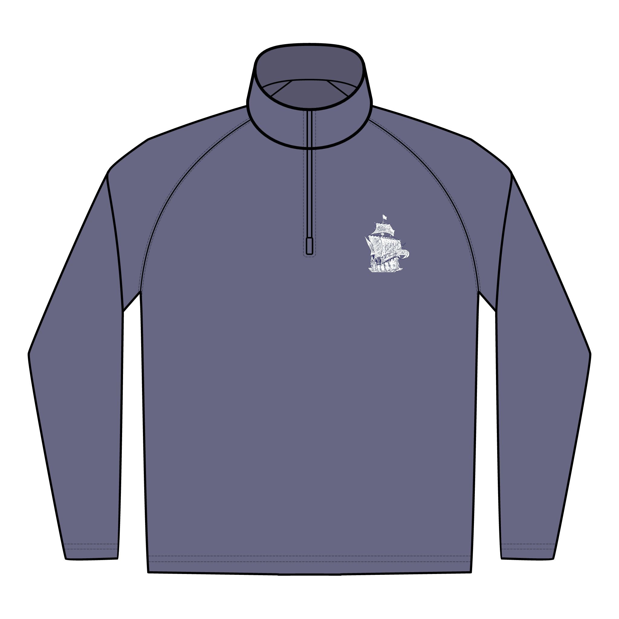 Phantom Yacht Embroidered Quarter-Zip