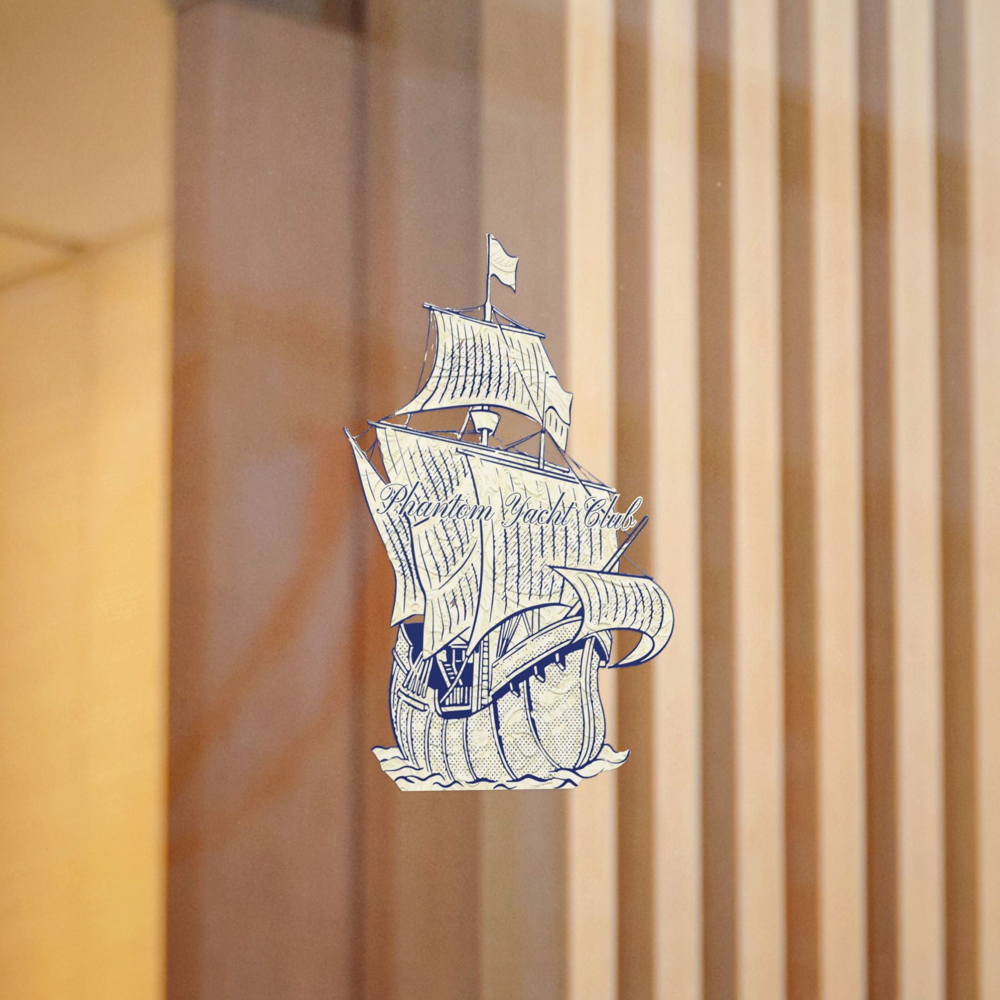Phantom Yacht Die-Cut Stickers, (DTF)